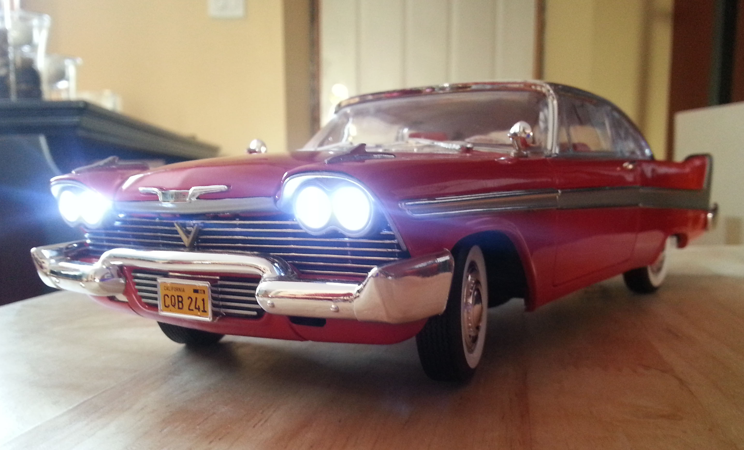 1958 Plymouth Fury "Christine Daytime Version" Model Cars hobbyDB