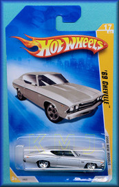 '69 Chevelle SS 396 | Model Cars | Hot Wheels 2008 - Collector # 017 - New Models 17/40 - '69 CHEVELLE - Silver
