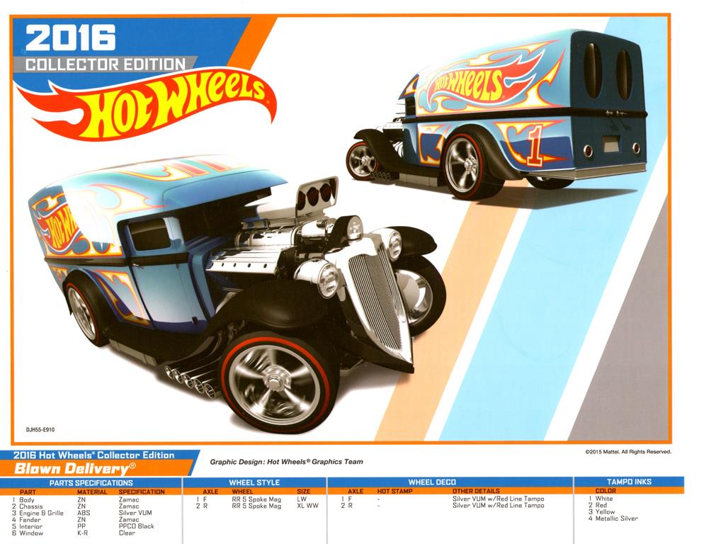 2016 Hot Wheels Collectors Edition E-Sheet | Posters and ...
