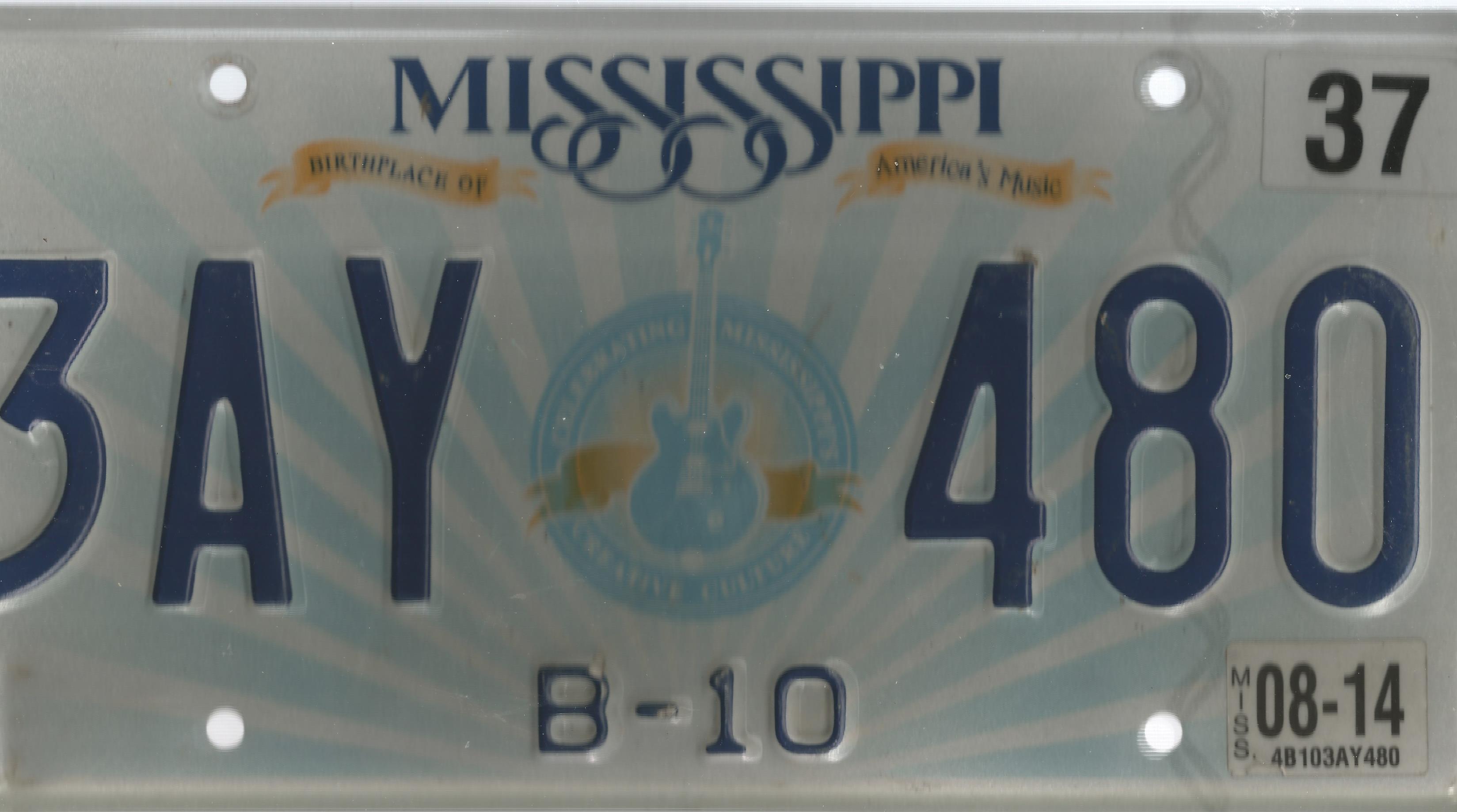 Mississippi License Plate License Plates hobbyDB