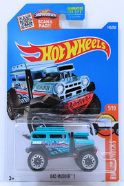 Bad Mudder 2 | Model Trucks | HW 2016 - Collector #145/250 - HW Hot Trucks #5/10 - Bad Mudder 2 - Sky Blue - USA Card