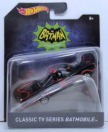 Classic TV Series Batmobile | Model Cars | HW 2016 - Batman 1/50 Scale Toy #DKL23 - 1966 TV BATMAN BATMOBILE - Black