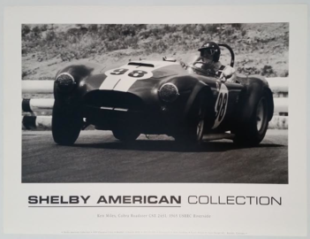 Shelby American Collection Ken Miles, Cobra Roadster CSX 2431, 1965 USRRC Riverside | Posters & Prints