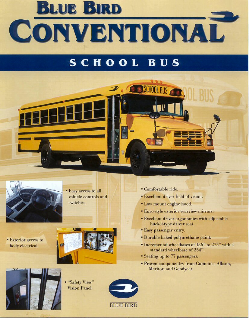 Blue Bird Conventional School Bus | Print Ads | hobbyDB