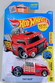 Crate Racer | Model Trucks | HW 2016 - Collector #173/250 - HW City Works 8/10 - Crate Racer - Red - New Casting - USA Card