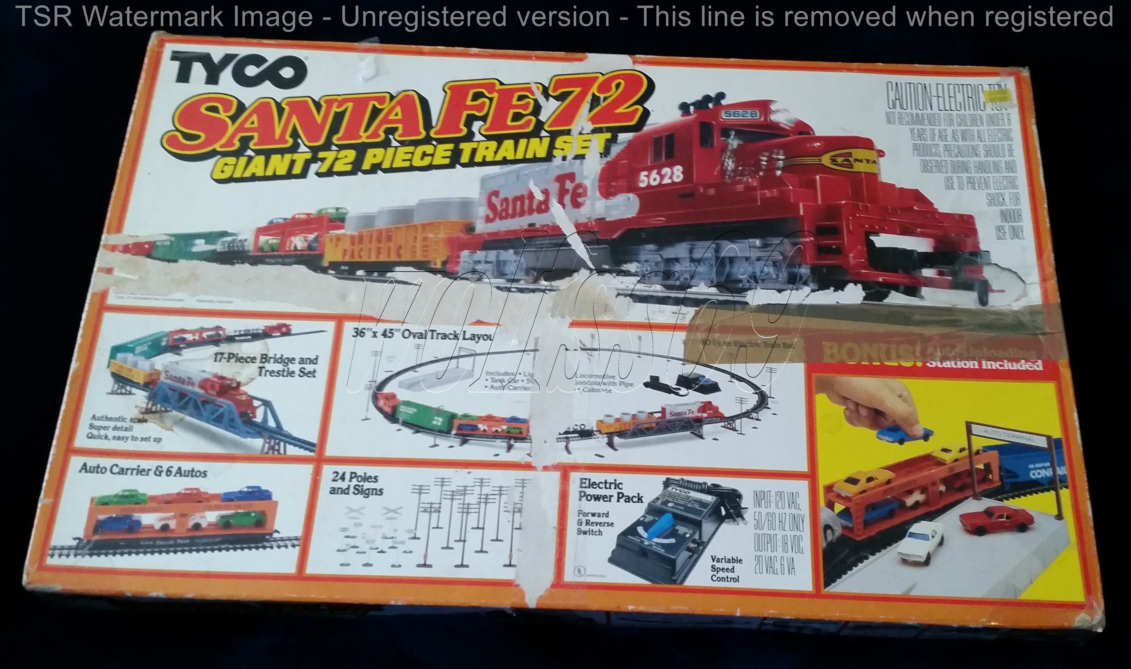 Tyco Sante Fe 72 Train set Model Train Sets hobbyDB