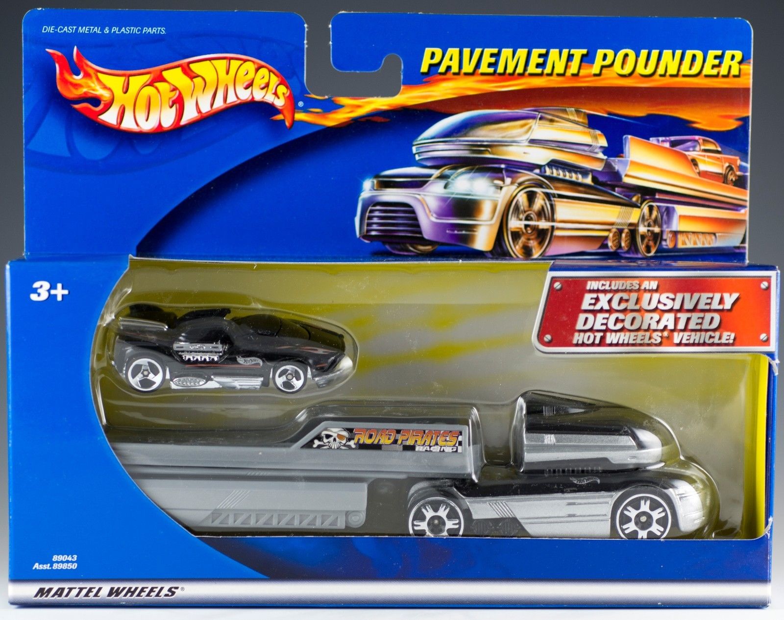 Hot Wheels Motorcycles Hot Wheels Pavement Pounder Grey With