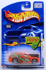 Fandango | Model Trucks | HW 2001 - Collector #048 - First Editions 36/36 - Fandango - Metallic Orange - USA Race & Win Card