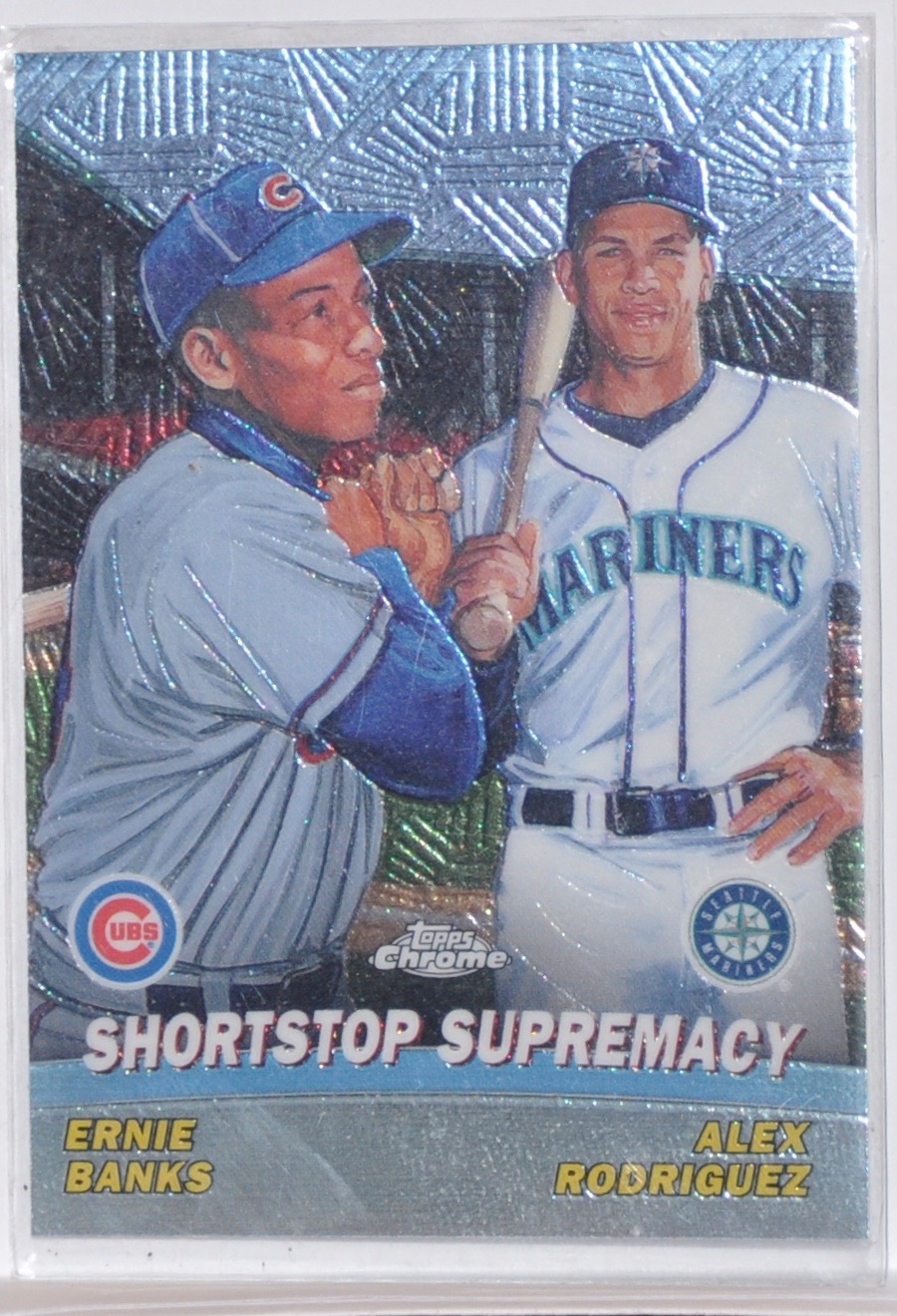 Ernie Banks And Alex Rodriguez 2001 Topps Chrome No Tc6 Sports
