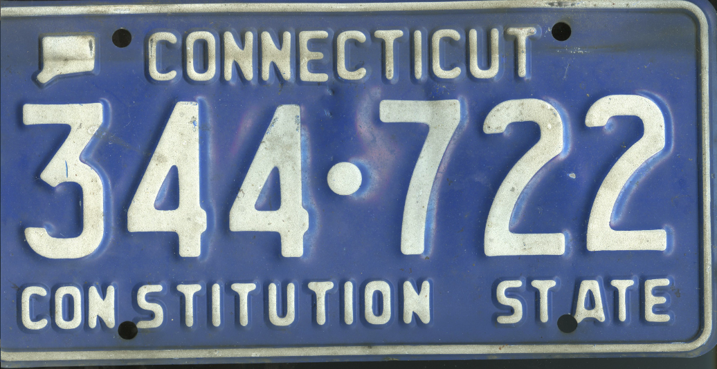 Connecticut Constitution State License Plate License Plates hobbyDB