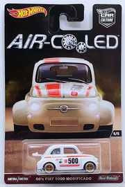 60's Fiat 500D Modificado | Model Cars | HW 2017 - Car Culture / Air-Cooled 5/5 - 60's Fiat 500D Modificado - White - Metal/Metal - Real Riders