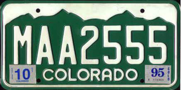 Colorado Passenger License Plate | License Plates