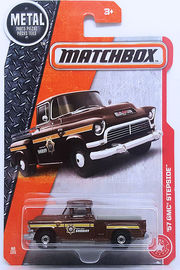 '57 GMC Stepside | Model Trucks | MB 2017 - Collector #80/125 - MBX Heroic Rescue - '57 GMC Stepside - Brown - MB786 & MB985