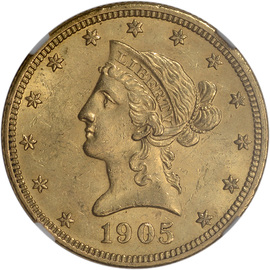 1905 $10 Liberty Head Eagle | Coins and Currency