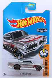 '67 Pontiac GTO | Model Cars | HW 2017 - Collector # /365 - Muscle Mania 8/10 - '67 Pontiac GTO - ZAMAC 003 - Walmart Exclusive
