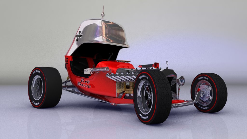 the red baron model car