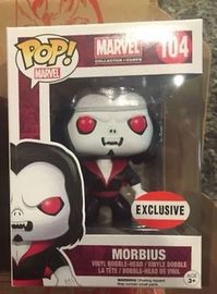 EXCLUSIVE MARVEL COLLECTOR CORPS MORBIUS 3.75/" POP VINYL FIGURE FUNKO 104