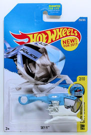 Sky FI | Model Aircraft | HW 2017 - Collector # 259/365 - HW City Works 2/10 - Sky FI - Blue - USA Card