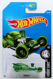 Fangula | Model Cars | HW 2017 - Collector # 248/365 - Fright Cars 4/5 - Fangula - Green - USA Card