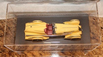 Display Cover Clear For Automodello 1:24 Models | Display Cases | Top View of Display Case with 1935 Duesenberg SJ Speedster Mormon Meteor