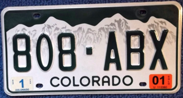 Colorado Passenger License Plate | License Plates