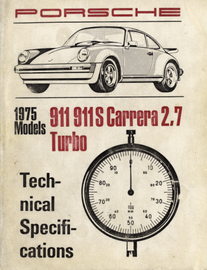 Porsche 1975 Models 911 911S Carrera 2.7 Turbo Technical Specifications | Manuals & Instructions