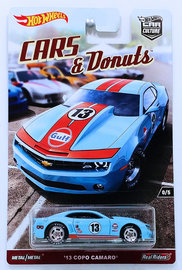 '13 COPO Camaro | Model Cars | HW 2017 - Car Culture / CARS & Donuts 0/5 - '13 COPO Camaro - Light Blue / Gulf Racing - from RLC Exclusive 5-Car Set