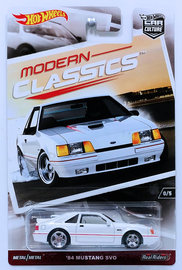 '84 Mustang SVO | Model Cars | HW 2017 - Car Culture / Modern Classics 0/5 - '84 Mustang SVO - White - RLC Exclusive