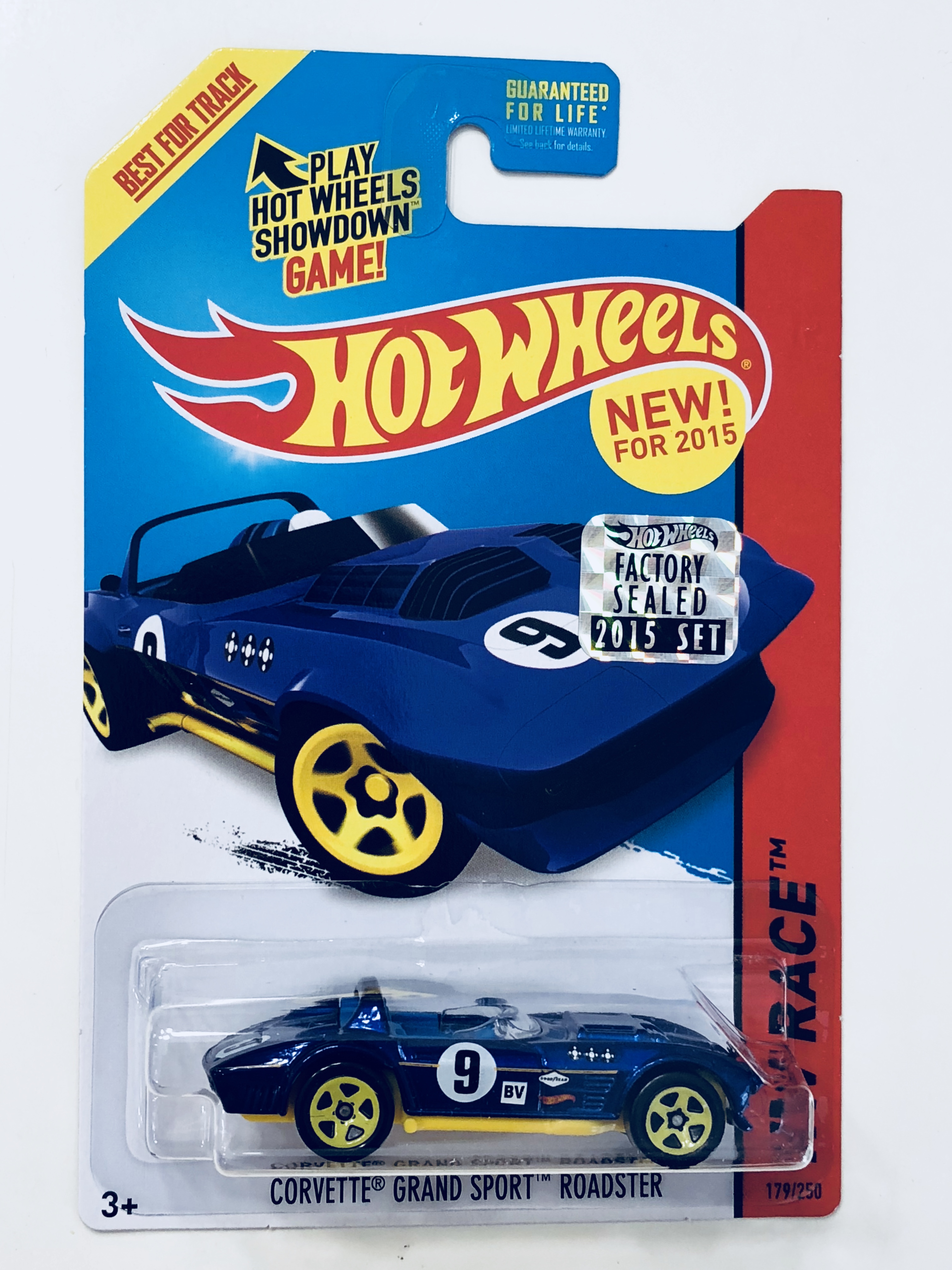 Hot Wheels 2015 #179//250 CORVETTE GRAND SPORT ROADSTER silver New Casting CASE F