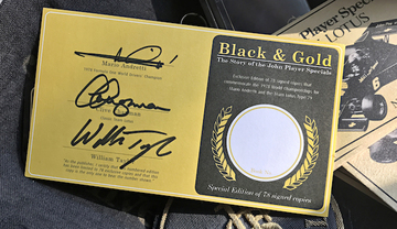 Black & Gold: The Story Of The John Player Specials - Mario Andretti Edition | Books | Signed by Mario Andretti