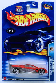 HW Prototype 12 | Model Cars | HW 2003 - Collector # 143/220 - Track Aces 2/10 - HW Prototype 12 - Orange - USA '1968-2003 Anniversary' Card