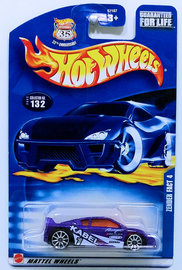Zender Fact 4 | Model Cars | HW 2003 - Collector # 132/220 - Zender Fact 4 - Metallic Purple - USA '35th Anniversary' Card