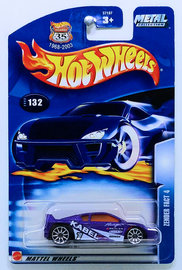 Zender Fact 4 | Model Cars | HW 2003 - Collector # 132/220 - Zender Fact 4 - Metallic Purple - USA '1968-2003 Anniversary' Card