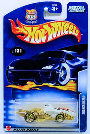 Sharkruiser | Model Cars | HW 2003 - Collector # 131/220 - Sharkruiser - Pearl White - USA '1968-2003 Anniversary' Card