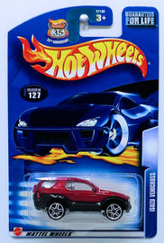 Isuzu VehiCROSS | Model Trucks | HW 2003 - Collector # 127/220 - Isuzu VehiCROSS - Metallic Dark Red - USA '35th Anniversary' Card