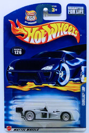 Cadillac LMP | Model Racing Cars | HW 2003 - Collector # 126/220 - Cadillac LMP - Metallic Gray - USA '35th Anniversary' Card