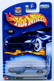 '63 Thunderbird | Model Cars | HW 2003 - Collector # 125/220 - Track Aces 1/10 - Turbo Flame - Green - USA '1968-2003 Anniversary' Card