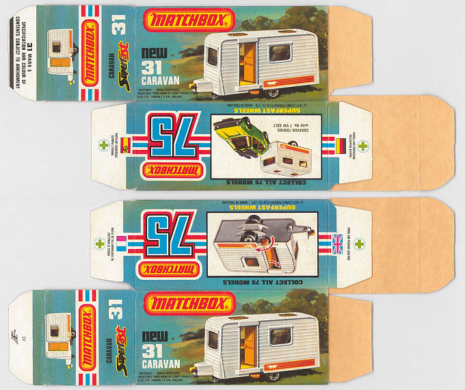 Matchbox Miniatures Picture Box L Type Caravan Collectible Packaging hobbyDB