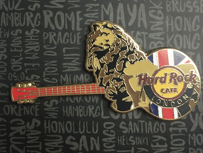 Lion Guitar Pins and Badges hobbyDB