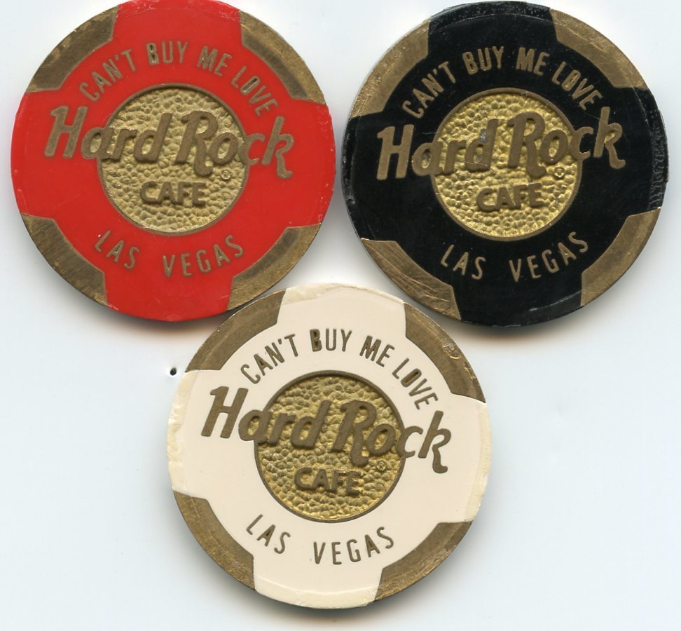 Casino Chip Set Hard Rock Cafe Las Vegas Tokens and Casino Chips