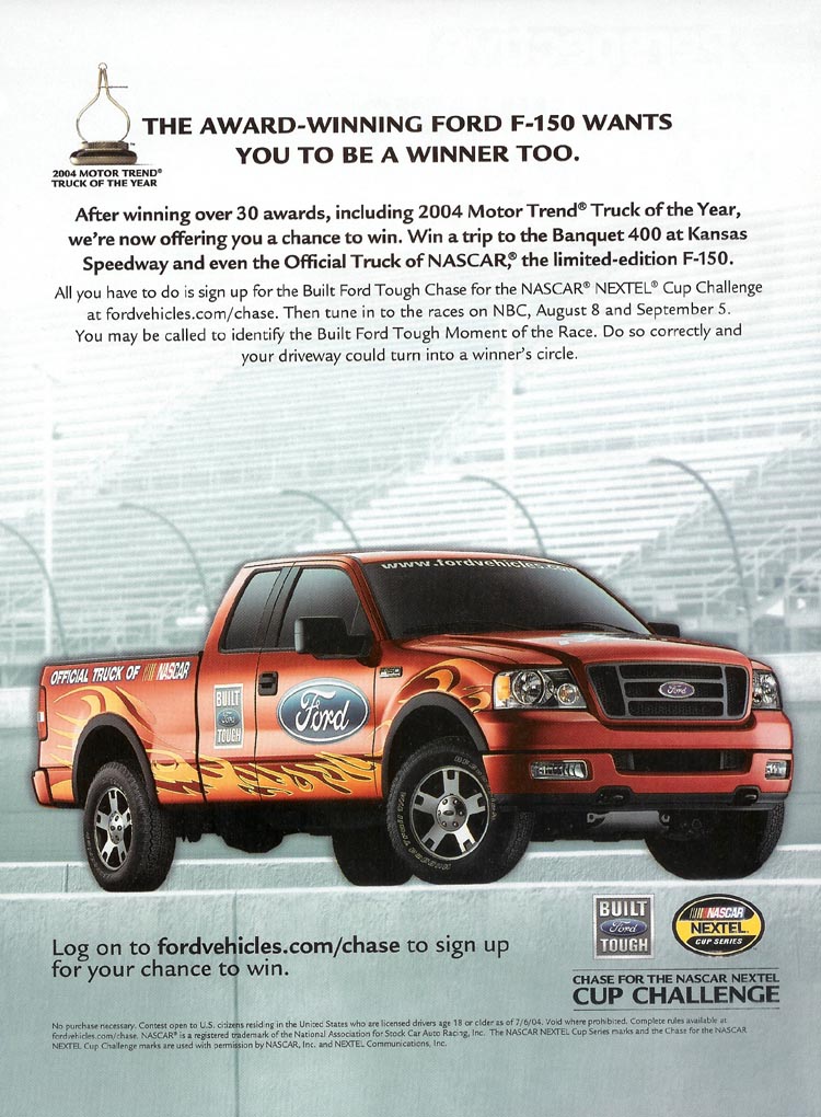 2004 Ford Truck Ad. © Ford