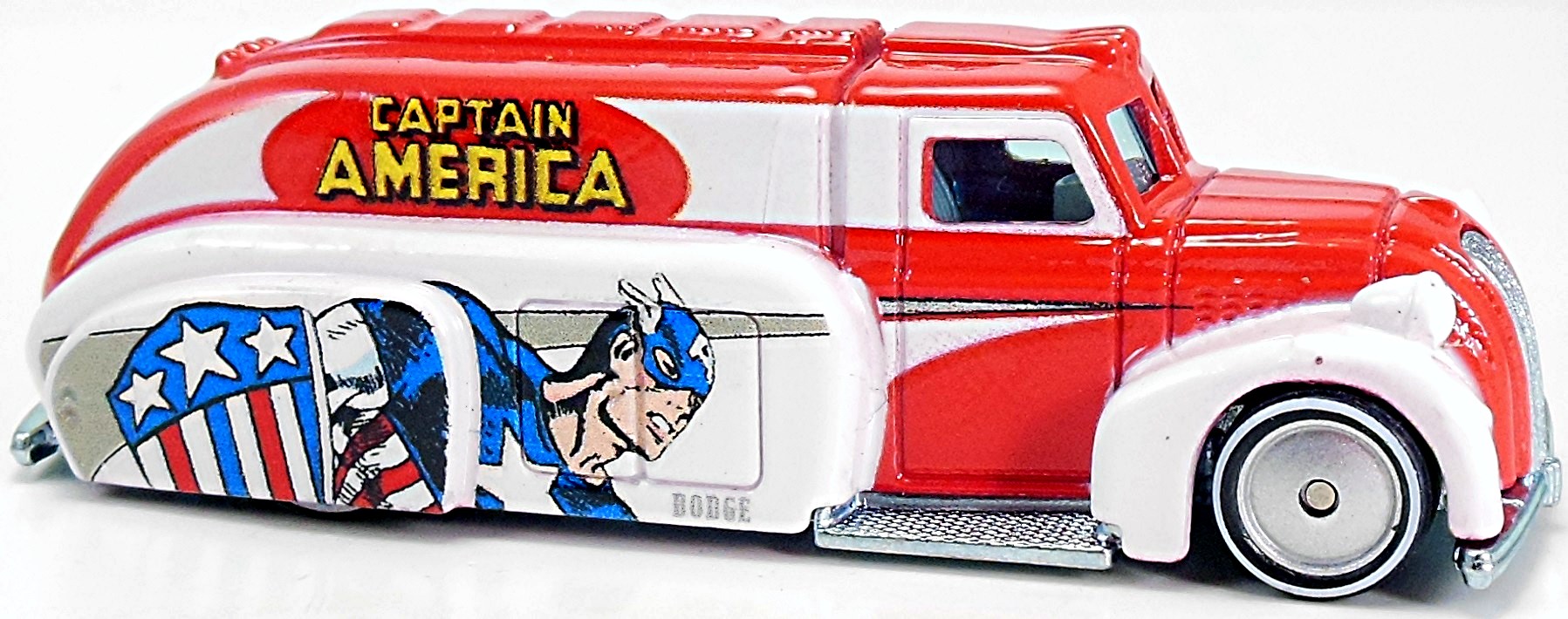 38 DODGE AIRFLOW Captain America Hot Wheels Pop Culture MARVEL Real Riders