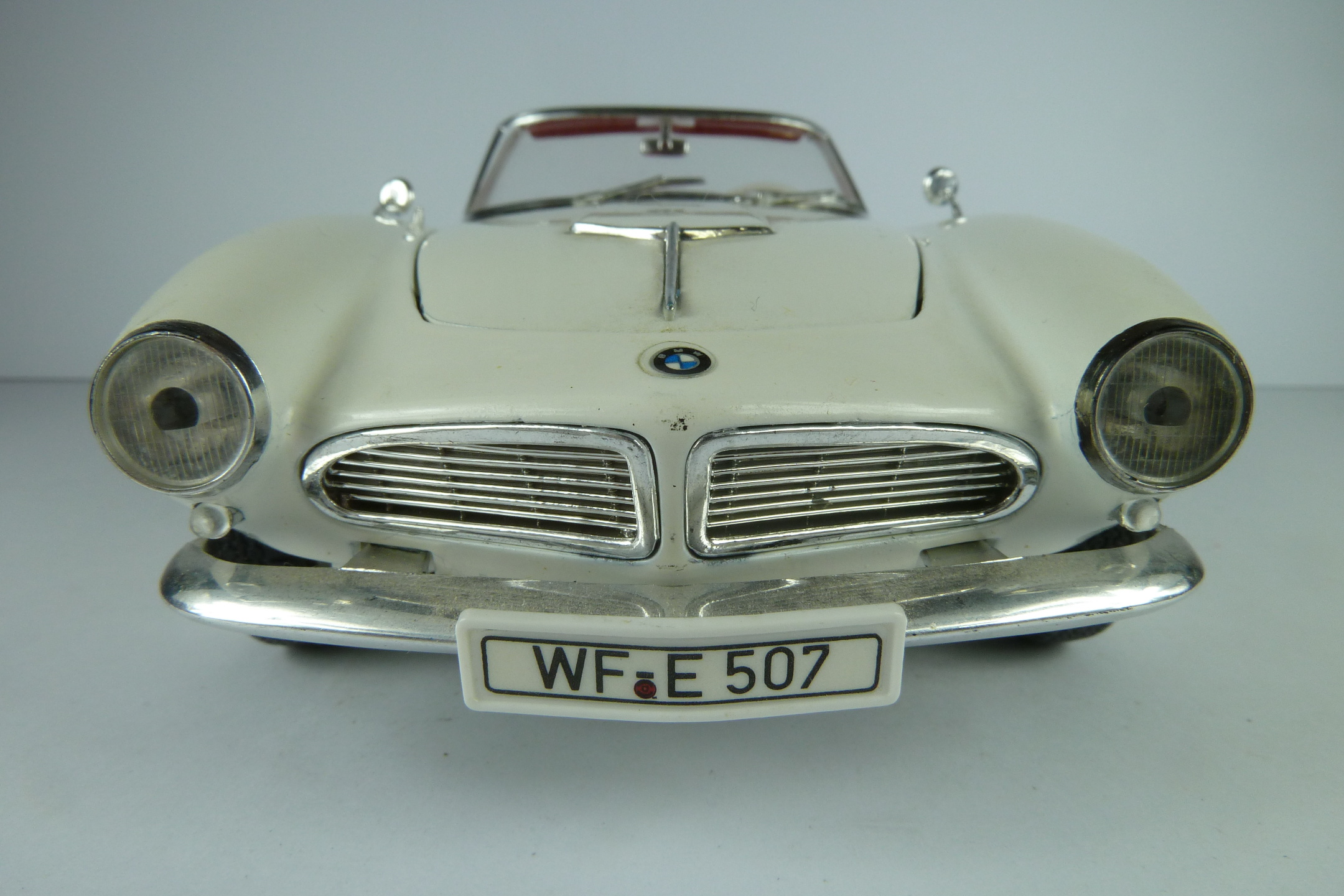 Welly BMW 507 Cabrio Rosso 1956-1959 - Modello Auto In Scala 1/24, Porte Apribili, Metallo - 5