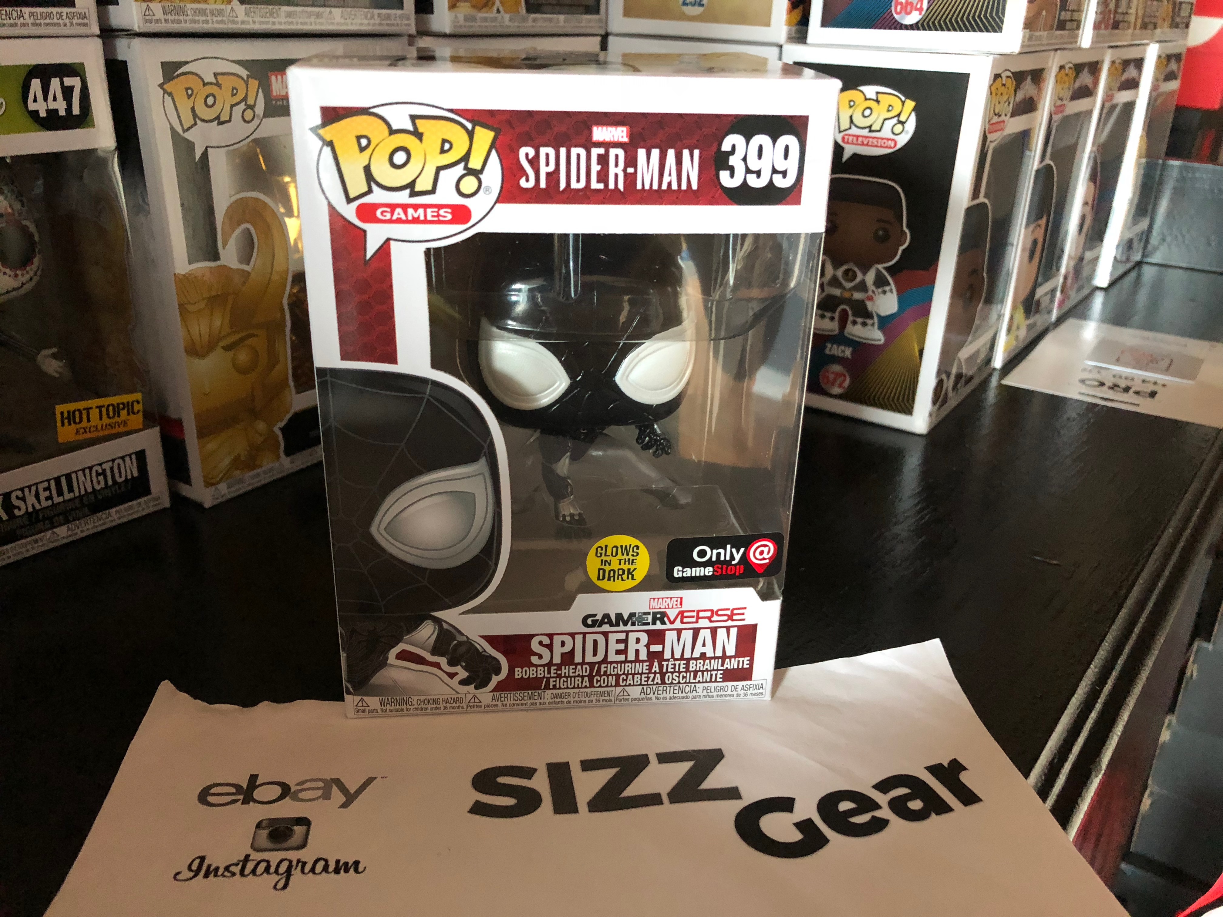 spiderman negative suit funko pop