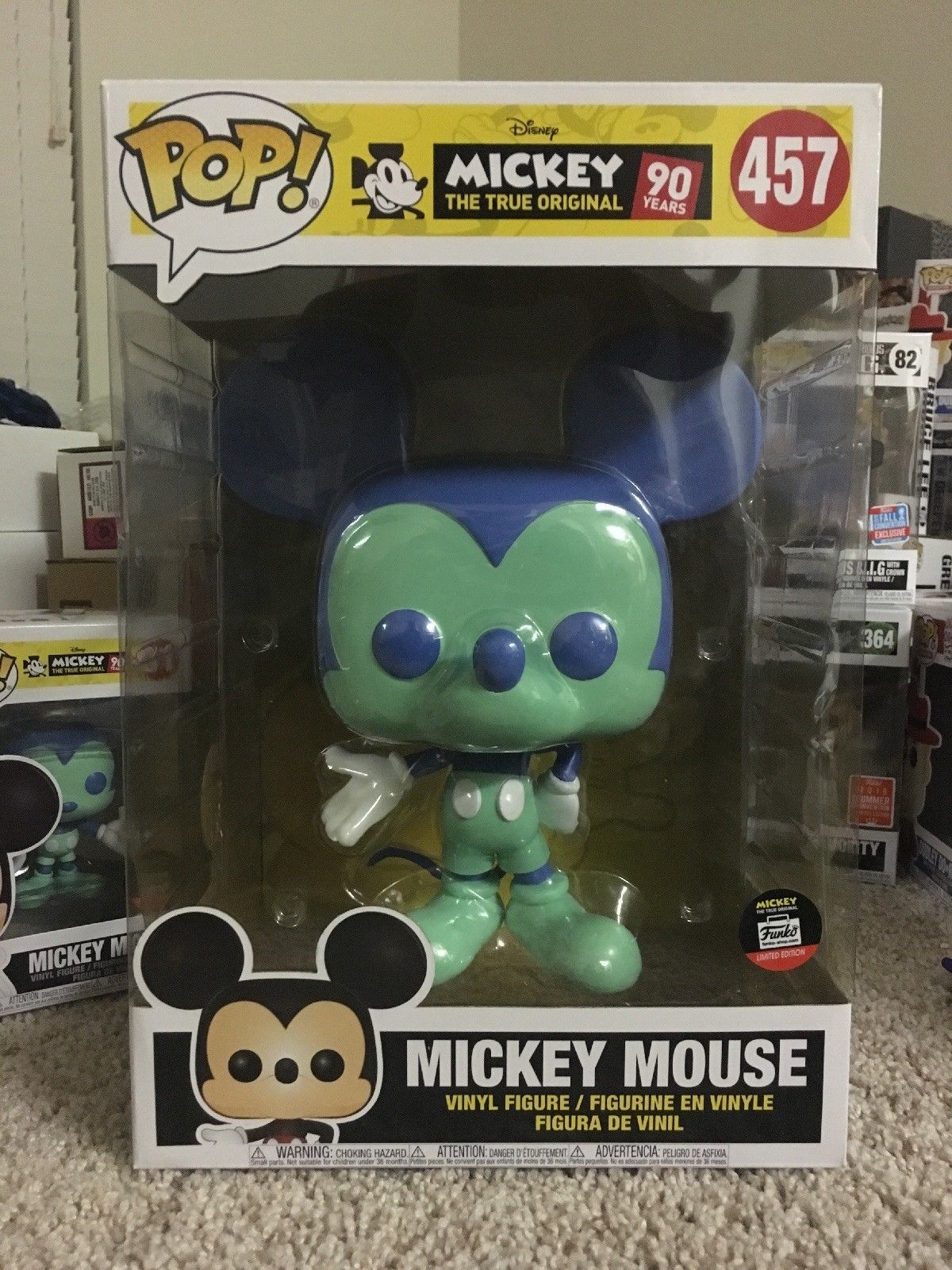 blue and green mickey funko