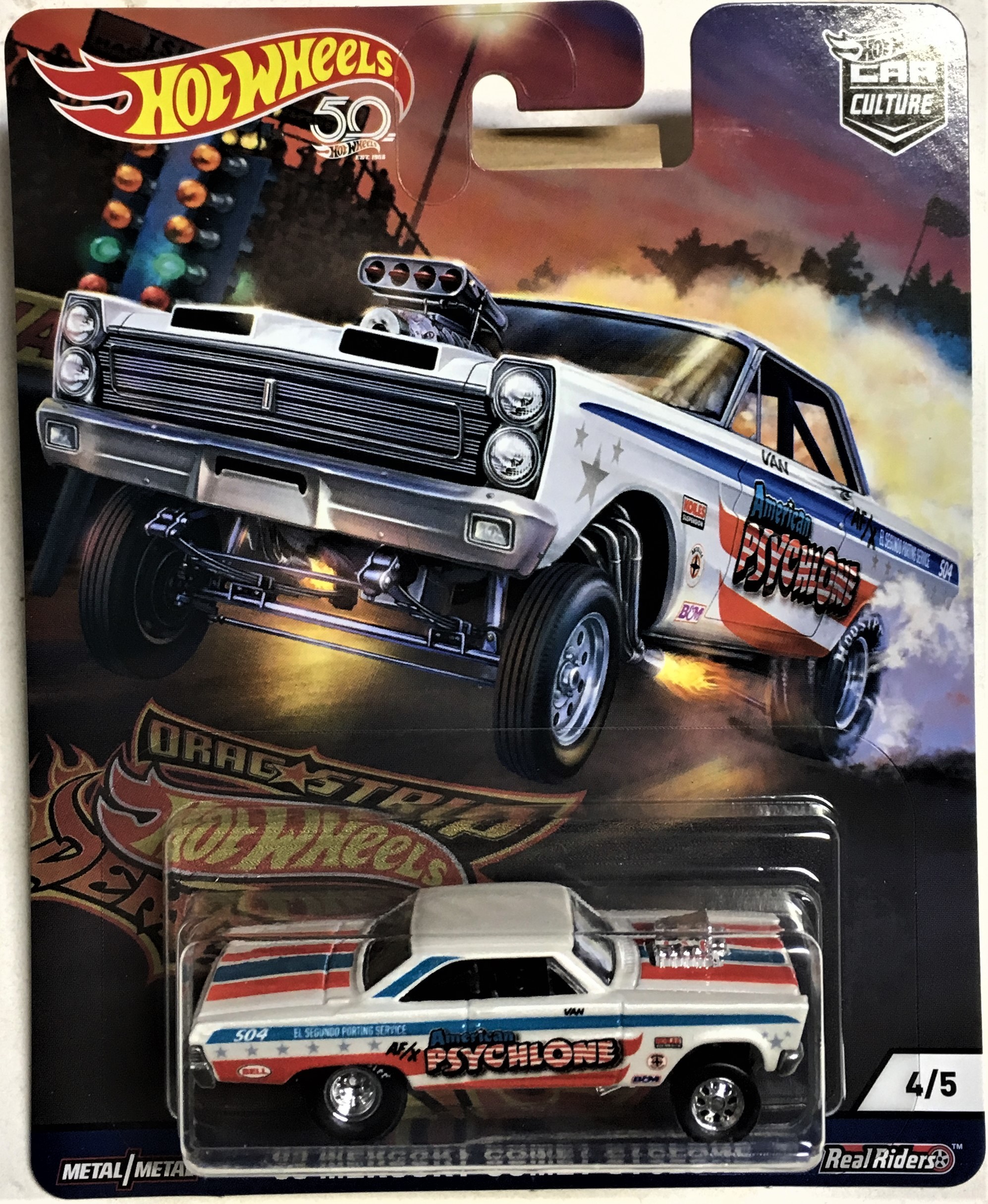 75 mercury comet on Hot Wheels 2018 Car Culture Drag Strip Demons 65 Mercury Comet Cyclone 4 5