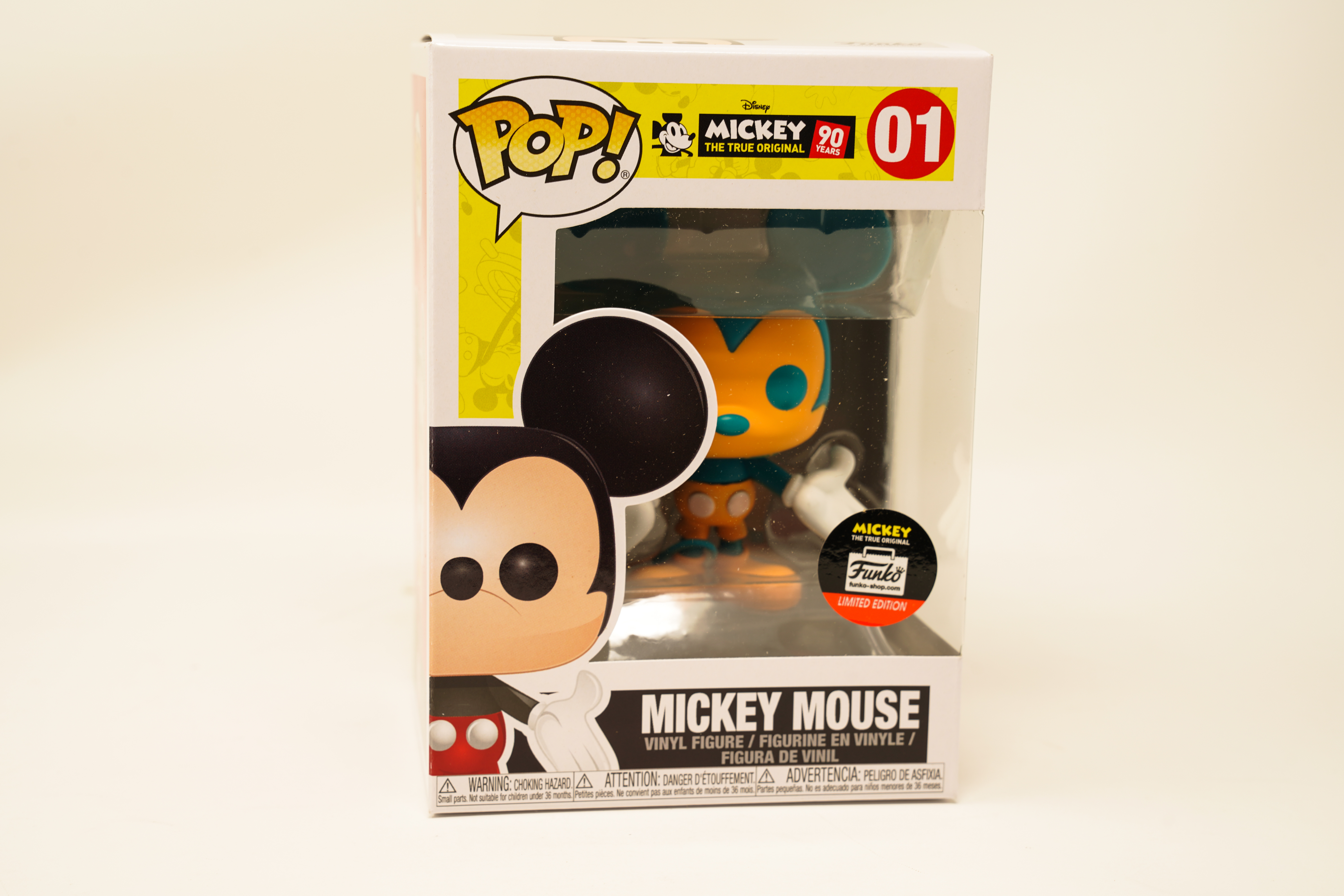 orange and teal mickey pop