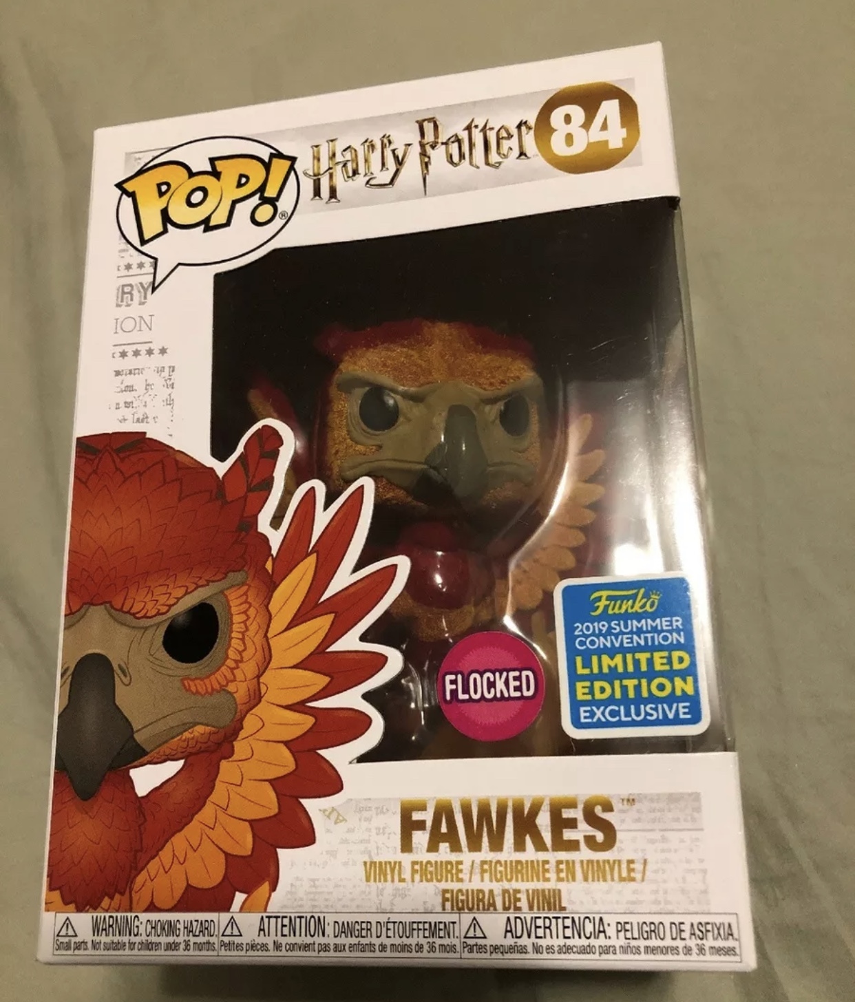 flocked fawkes funko pop