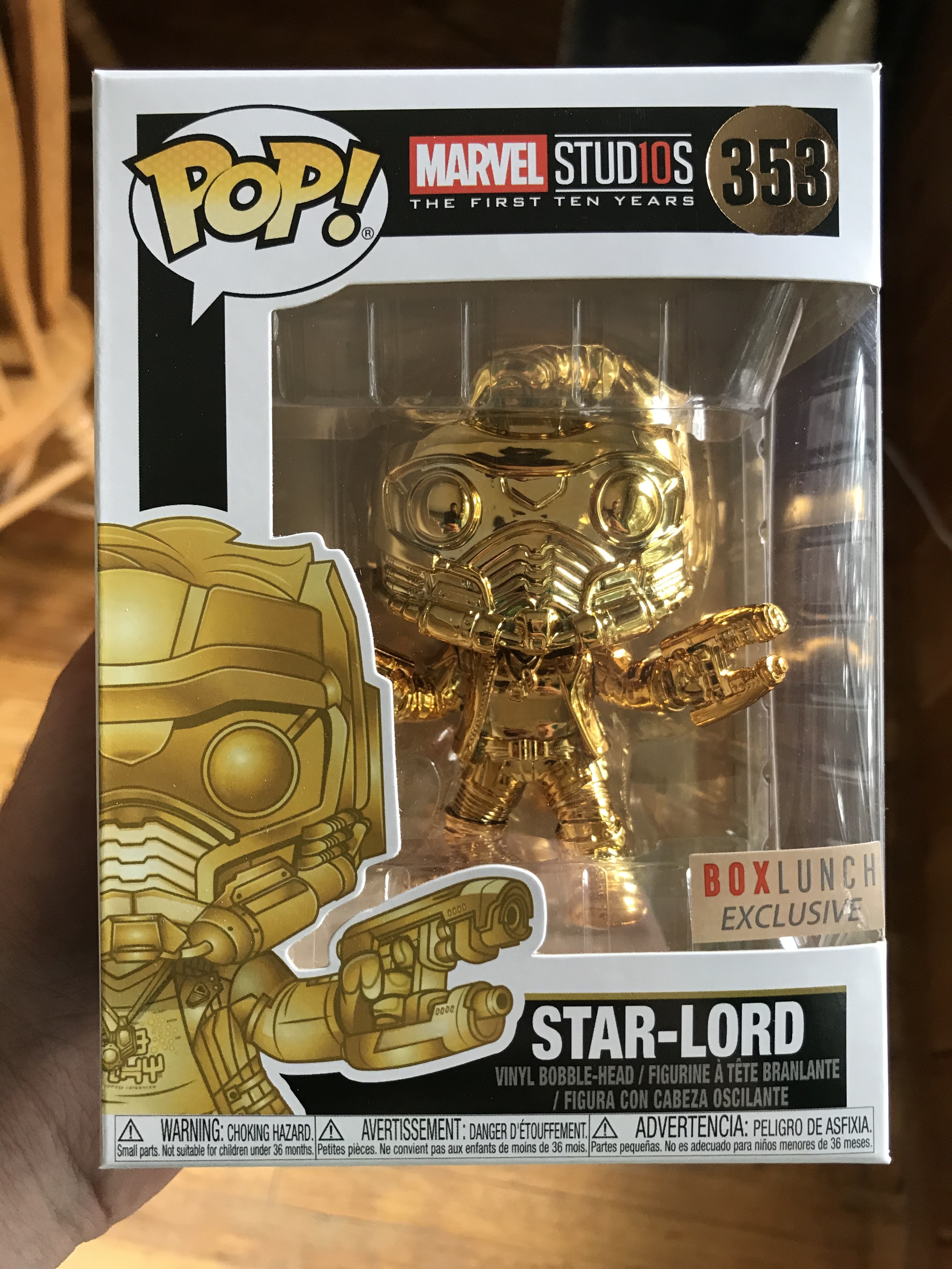 gold chrome star lord