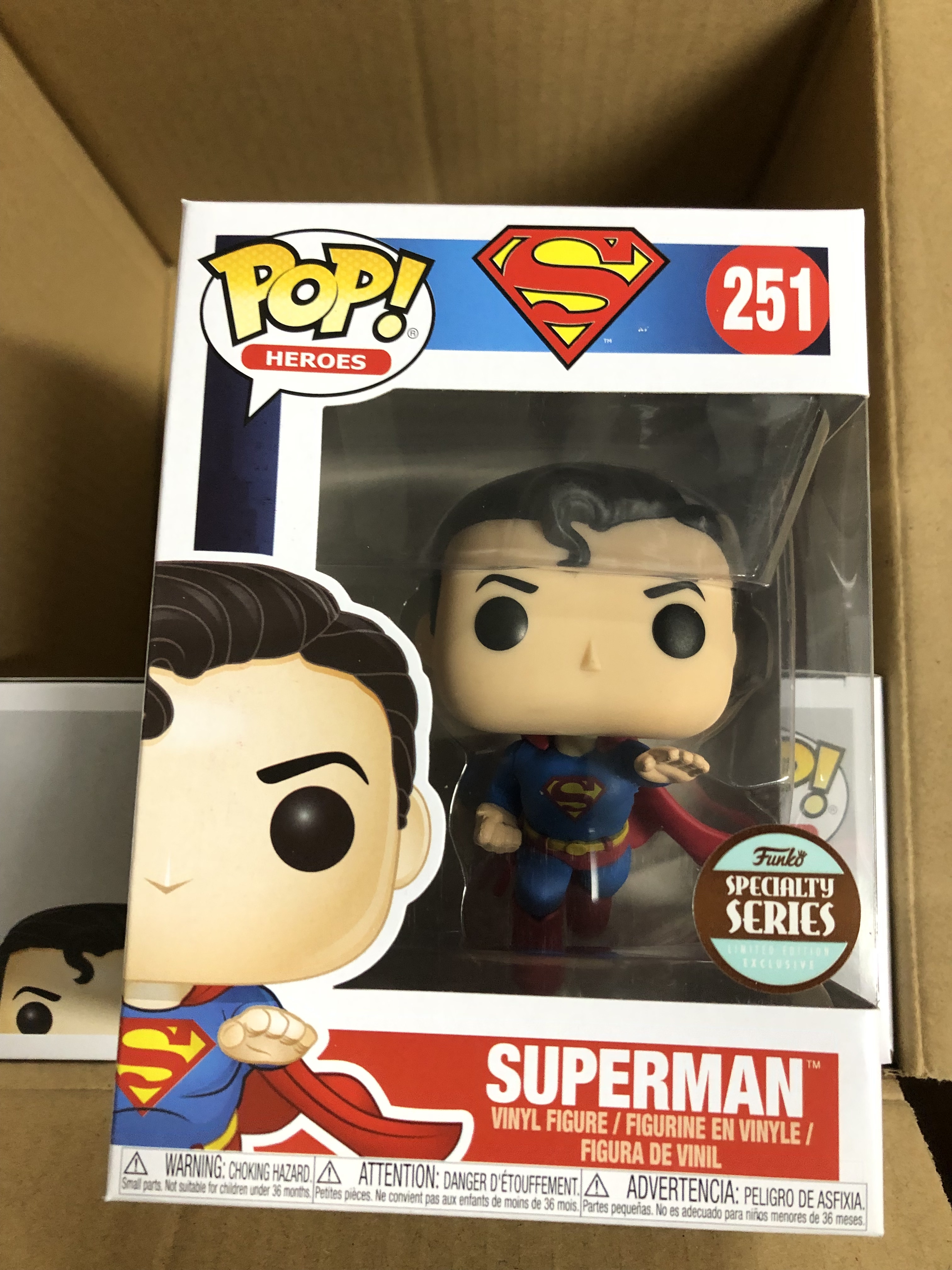 flying superman funko pop
